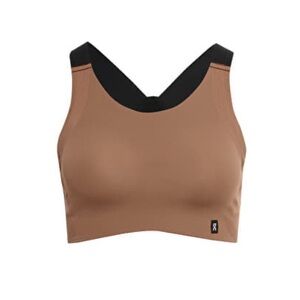 On Running Tan and Black Sports Bra
